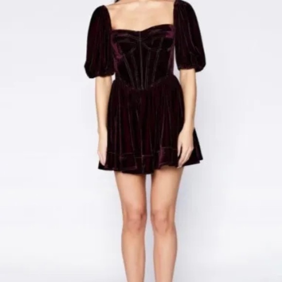 white christmas dresses LUVIA VELOUR HOURGLASS DRESS main image 1